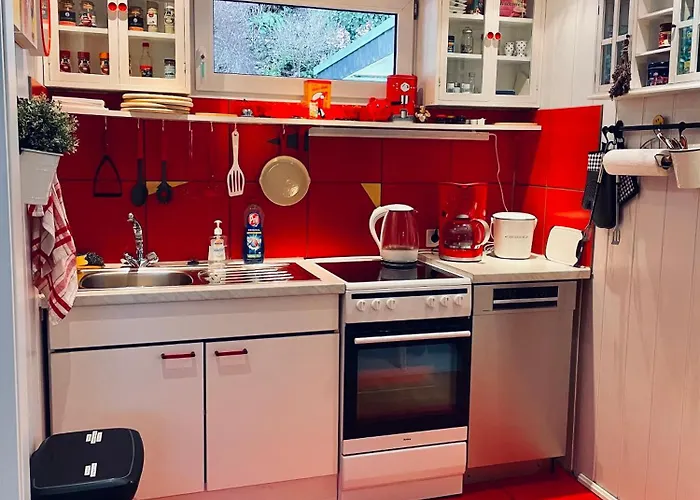 בית נופש Idyllisches Haeuschen Im Gruenen Mit Whirlpool Roßbach